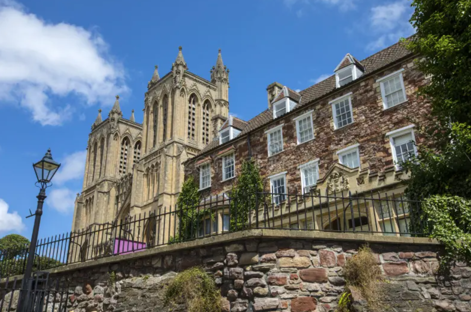 BCCS Deanery building with Bristol Cathedral in the background